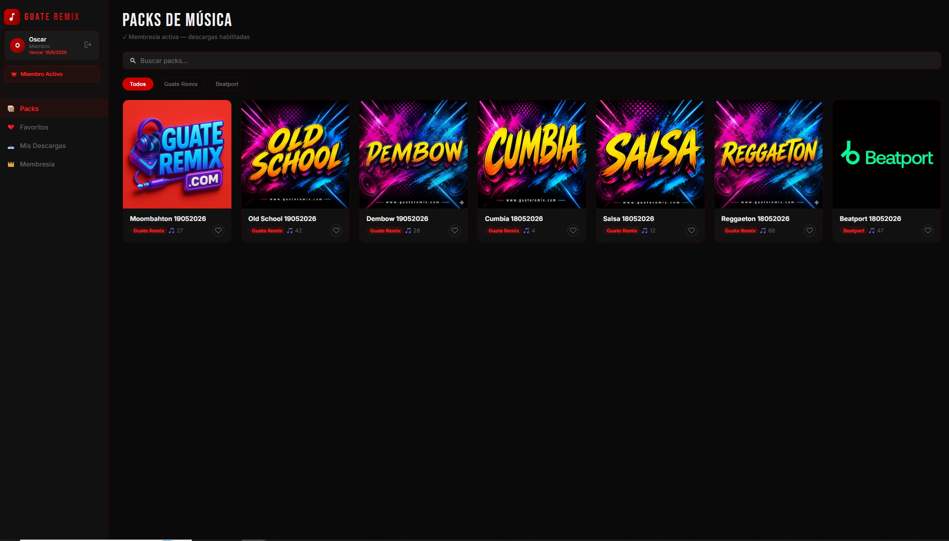 Packs de musica Guate Remix